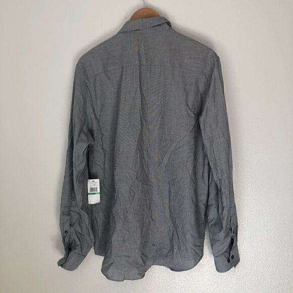 NWT CALVIN KLEIN Dress Shirt Gray Size Large - Picture 2 of 13